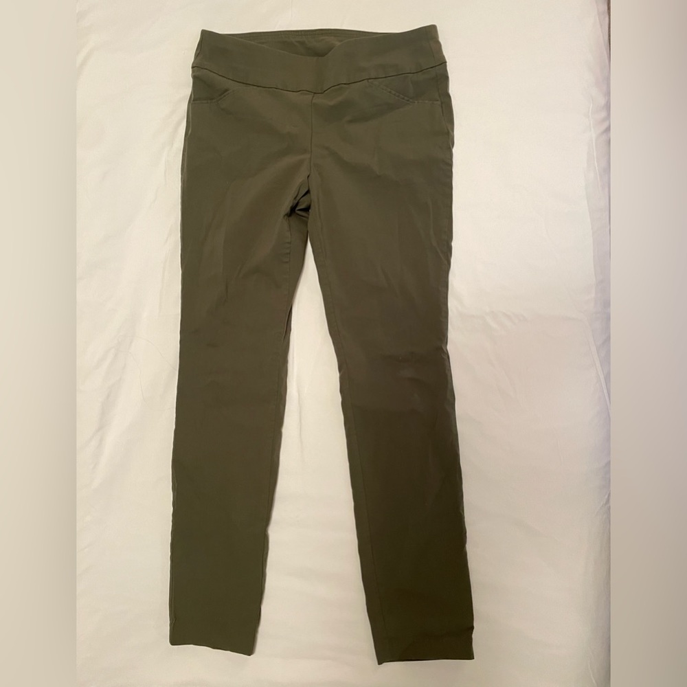 Christopher&Banks Green Trouser Form Fitted Pant, Size 6